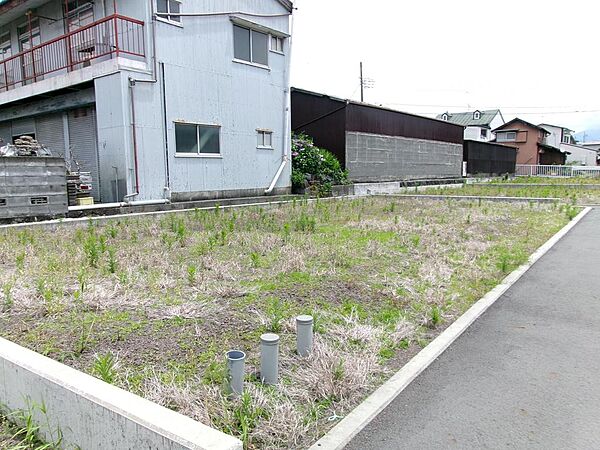 2号地の南西の角に立って北東側を向いています。