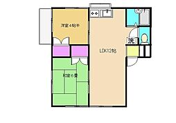 石川ハイツ 2LDKの間取図画像