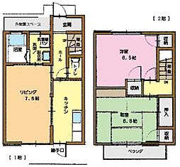 川端ハイツC 3Kの間取図画像