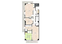 メゾン・フィオーレ上足洗 3LDKの間取図画像