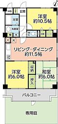 静岡ダイカンプラザスポーツメント 3LDKの間取図画像
