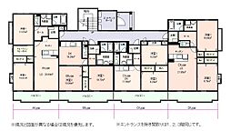 ラブリバー豊田 2LDKの間取図画像