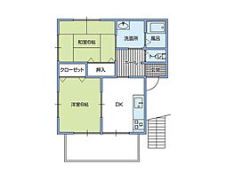 ルシール 2DKの間取図画像
