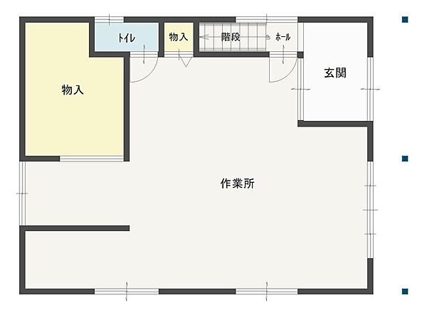 建物　1階間取り