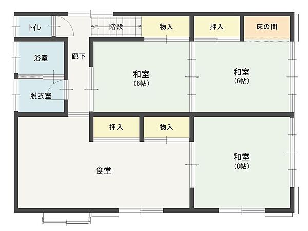 建物　2階間取り