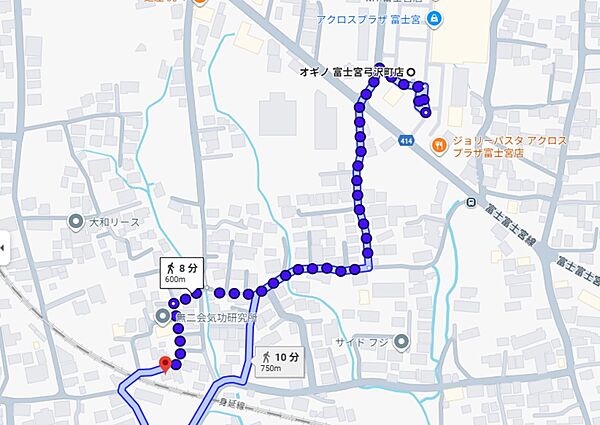 オギノ富士宮弓沢店まで約600ｍ