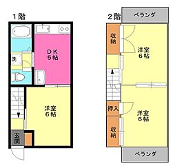 パティオ今井坂 3DKの間取図画像