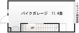 ホビープラスA・B ワンルームの間取図画像