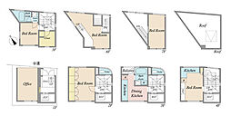 戸建 新宿区余丁町 5DKの間取り