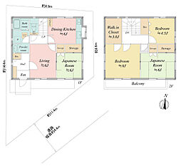 戸建 世田谷区上北沢1丁目 4LDKの間取り