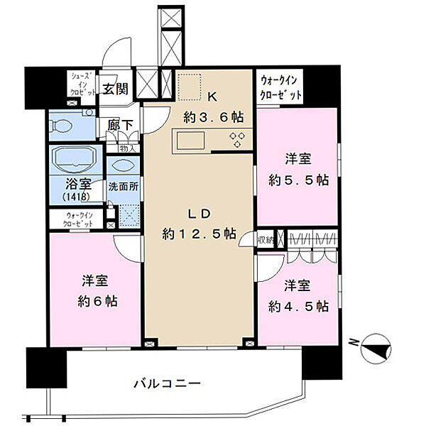 浦和駅徒歩圏の好立地。3LDKの開放的なLDKと豊富な収納を備えた快適な住空間です。