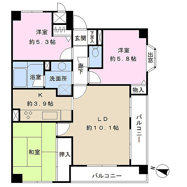 間取りを拡大表示