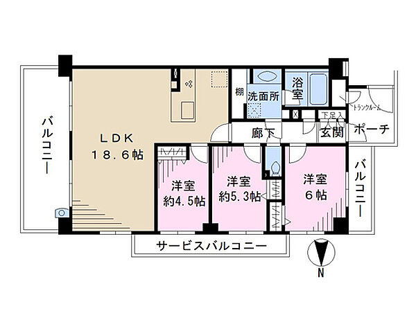 間取りを拡大表示