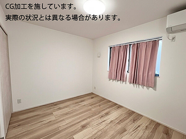 洋室6帖。クローゼット付きなので大きな収納家具を置く必要がなく、お部屋を広くすっきりと保てます。