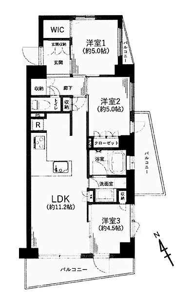 間取りを拡大表示