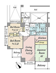 シーアイマンションあずま百樹園 3LDKの間取り