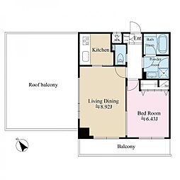 クレストハウス小石川 4階1LDKの間取り