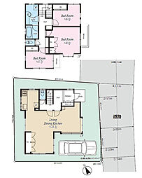 戸建 世田谷区代田3丁目 3LDKの間取り