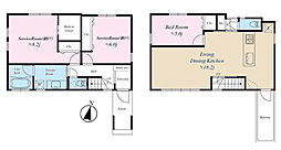 戸建 世田谷区松原4丁目 1SLDKの間取り