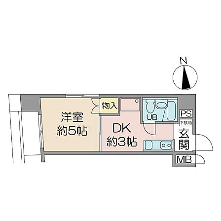 1DK 間取り