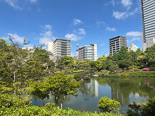 墨田区立旧安田庭園まで約800m（徒歩12分）