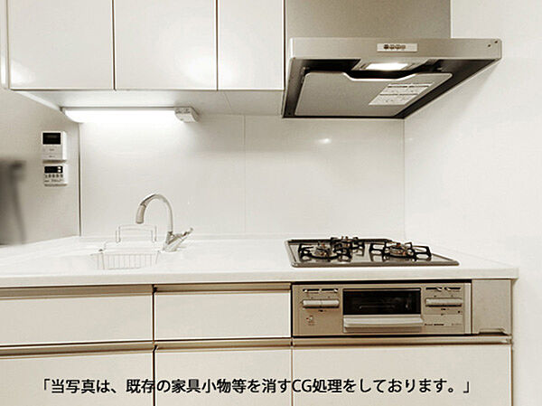 当写真は既存の家具小物等を消すCG処理をしております