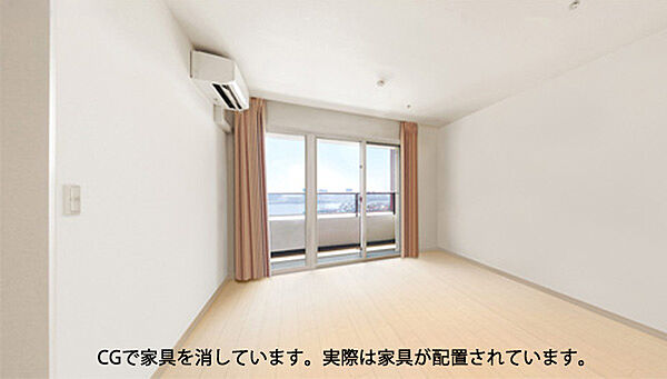 ＣＧで家具を消しています。実際は家具が配置されています。