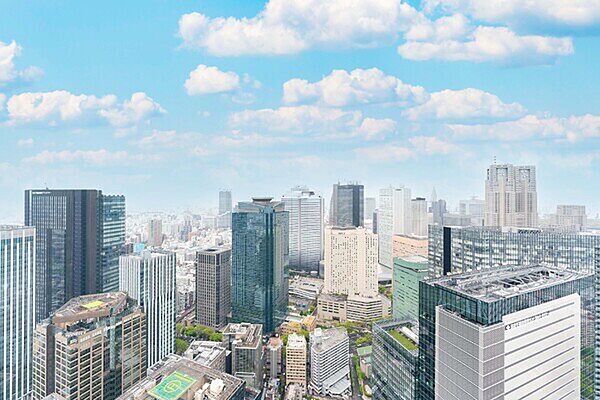 前に遮るものがなく、眺望・陽当たり良好