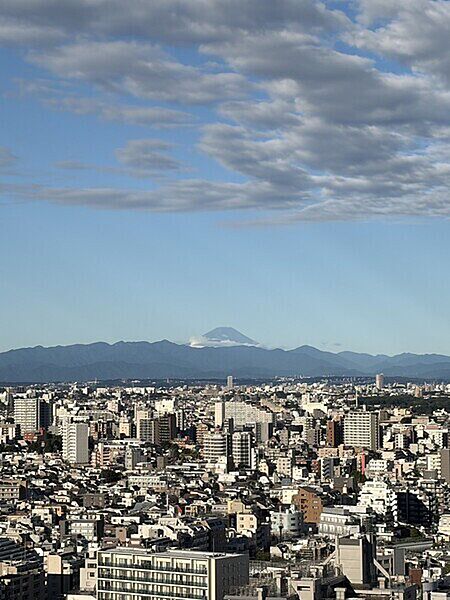 北西側の眺望。天気が良い日には富士山が望めます。