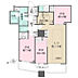 間取り：専有面積に貯湯ユニット置場面積／0.90m2含む