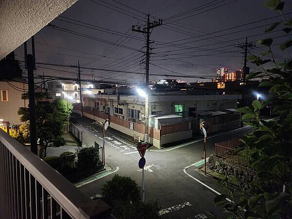 角地ならではの開放的な眺望。南側は道路に面しており、間近に壁や隣住戸の窓がなく圧迫感が少ないです。【住戸からの眺望写真】