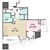 間取り：【1LDK】プライバシーと採光を確保する角住戸