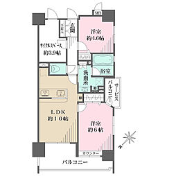COMFLEX善福寺公園 2LDKの間取図画像