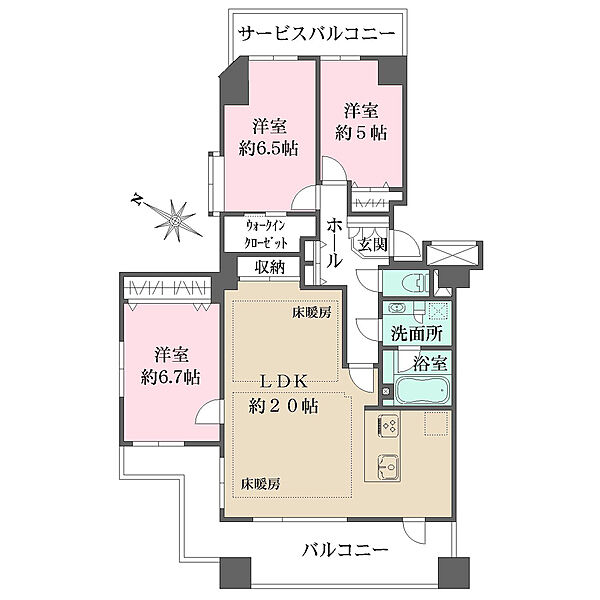 間取りを拡大表示