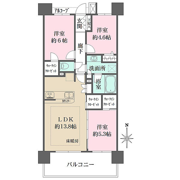 間取りを拡大表示