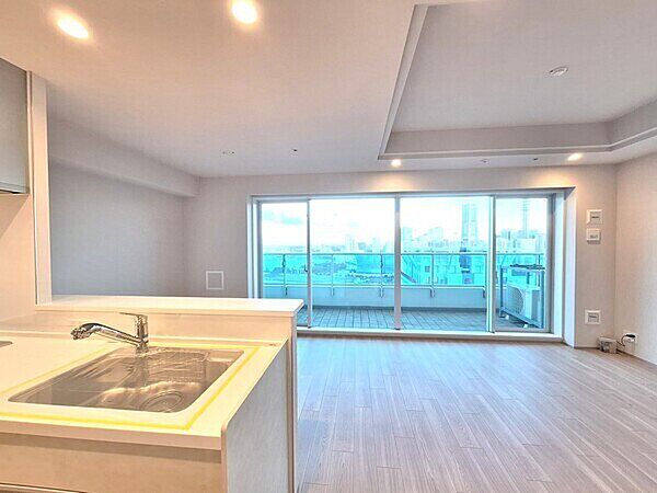 キッチンから海方向を見た眺めです
