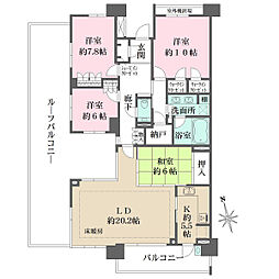 クレストヒルズ東山 4LDKの間取図画像