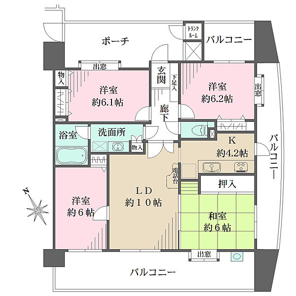 間取りを拡大表示
