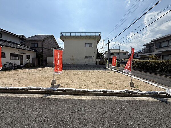 現地土地写真です。区画No.Aで北東角地の物件です。現地土地写真です。区画No.Aで北東角地の物件です。