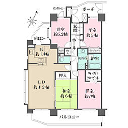 庚午中パークハウス 4LDKの間取図画像