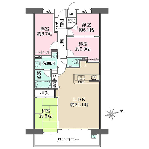 間取り：334000261637