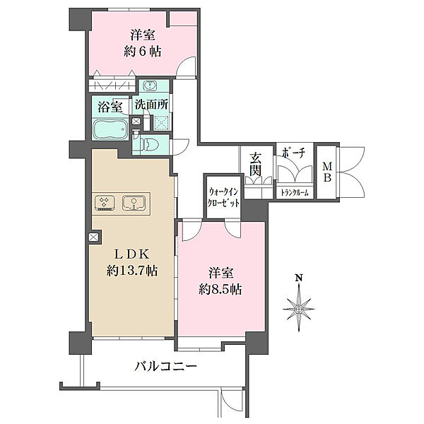 間取りを拡大表示
