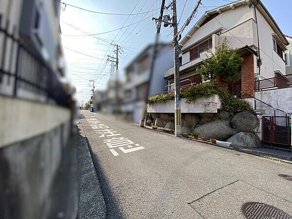 南東側道路に面しているため、陽光を取り込むことができます。ぜひ一度、実際に現地をご確認ください。【前面道路含む現地】