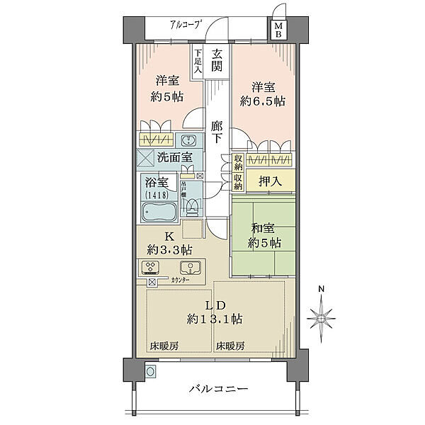 間取りを拡大表示