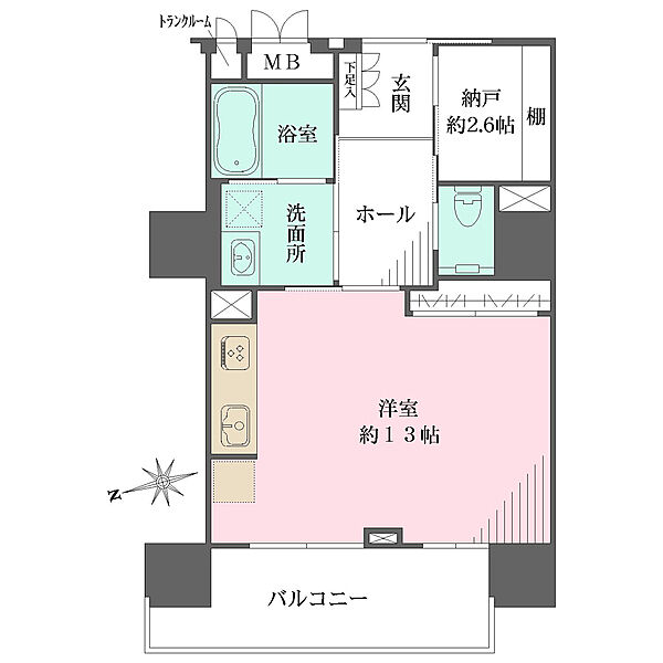 間取りを拡大表示