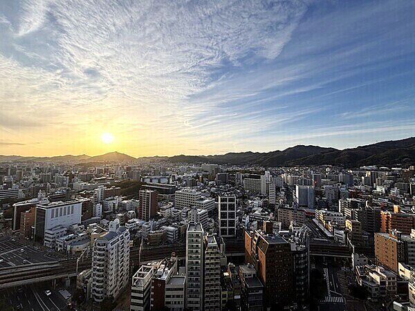 夕方の眺望