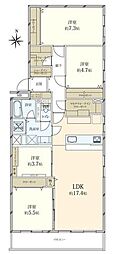 コープ野村練馬氷川台 3SLDKの間取図画像
