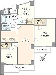 シャンボール小石川A 2SLDKの間取図画像