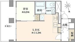 小日向マンション 1LDKの間取図画像