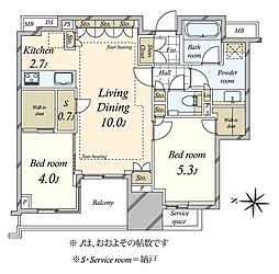 間取図画像 2SLDK